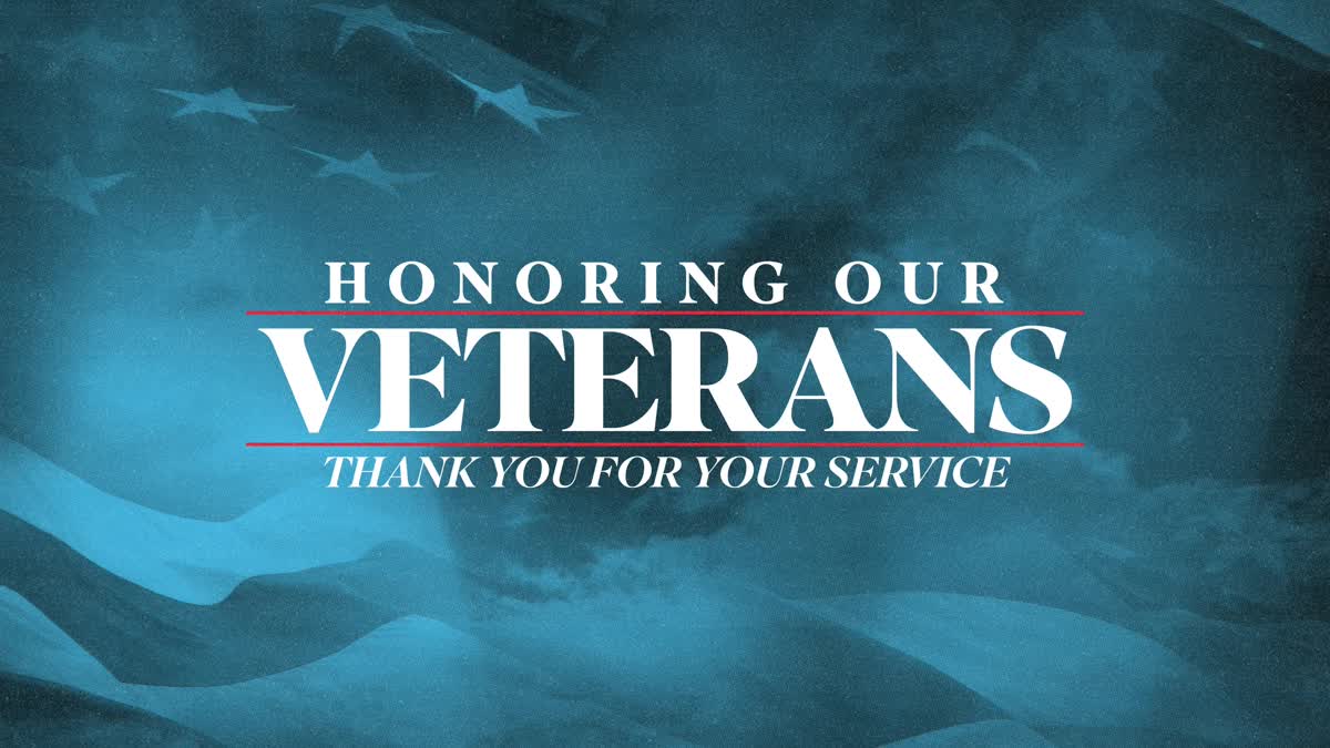 Veterans Day Flag Title