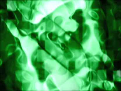 Pixel Warp Green