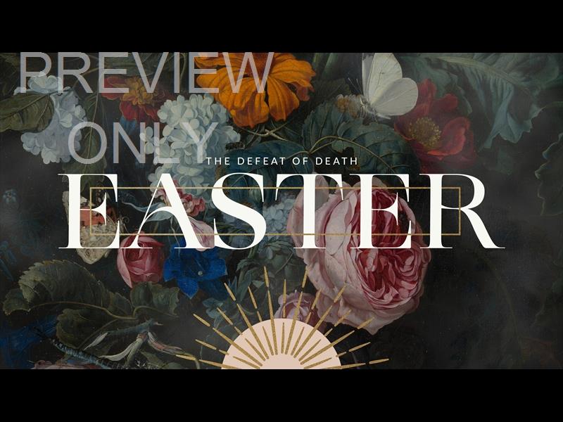 Easter Vintage The Defeat Of Death Title Graphic 1