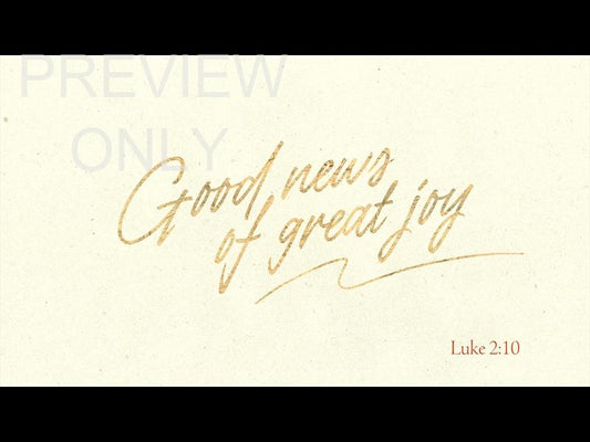 Advent Type Good News Of Great Joy Still