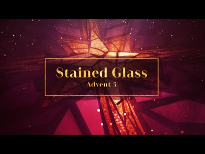 Stained Glass Advent 5 (Christ Is Born)