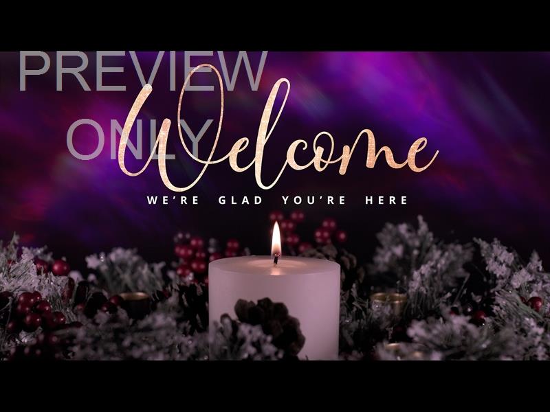 Advent Wreath Welcome Still