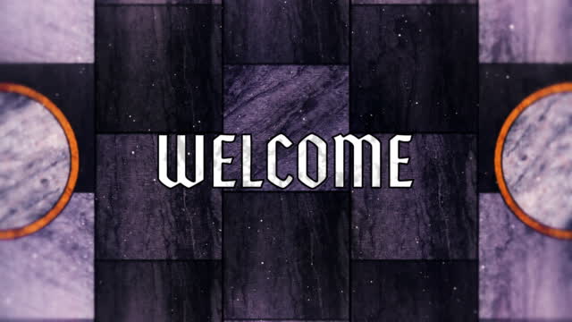 Holy Week Glass Welcome Loop