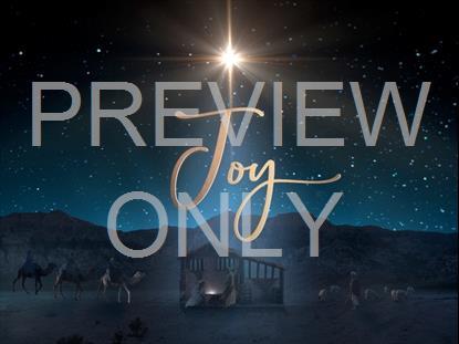 Starry Night Nativity Joy Still