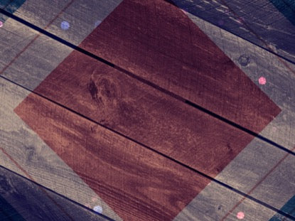 Rustic Wood Red Blue