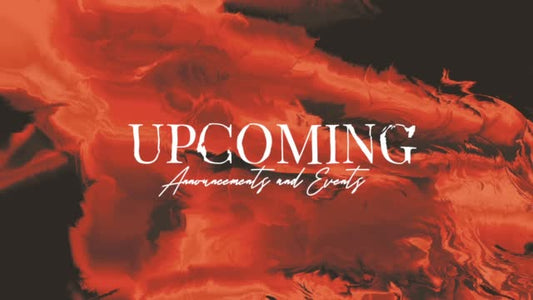 Consuming Fire Upcoming