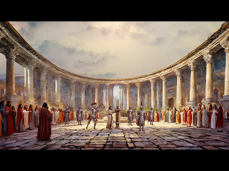 Easter Story Roman Courtyard 2 Lashes