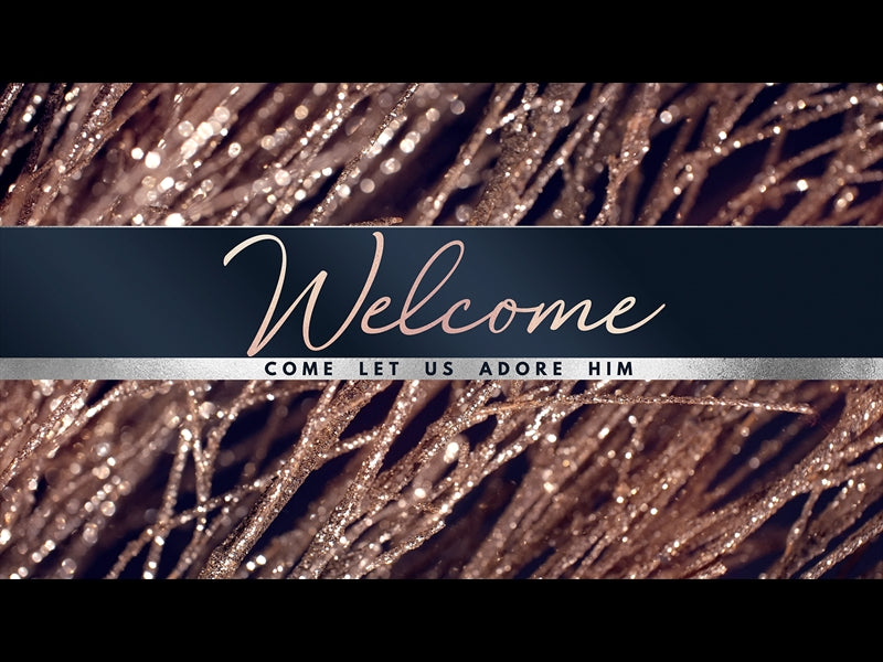 Christmas Gold Welcome Christmas