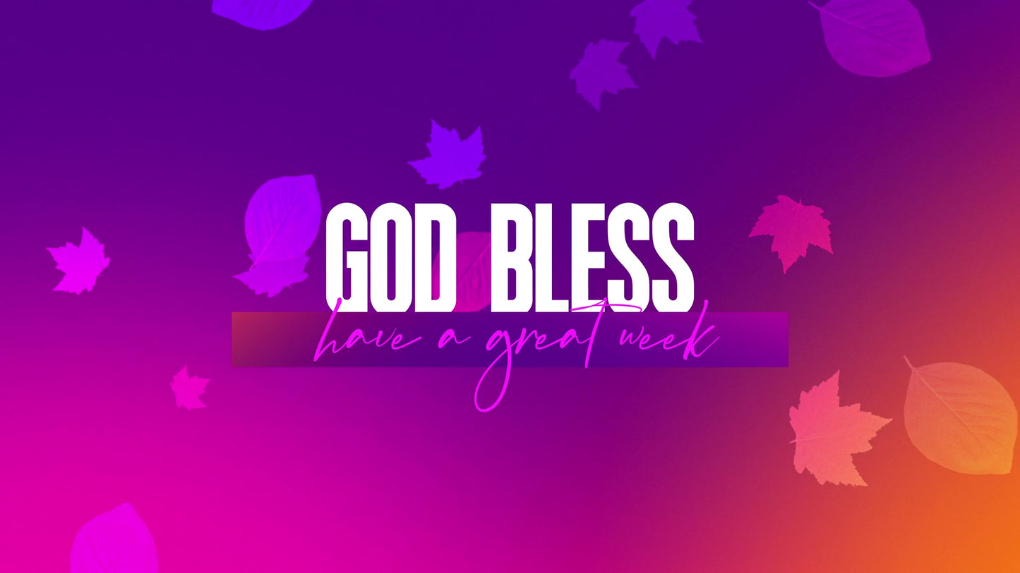 Vibrant Fall God Bless