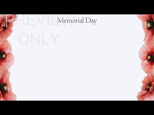 Patriotic Poppies: Memorial Day Alt 1 Still