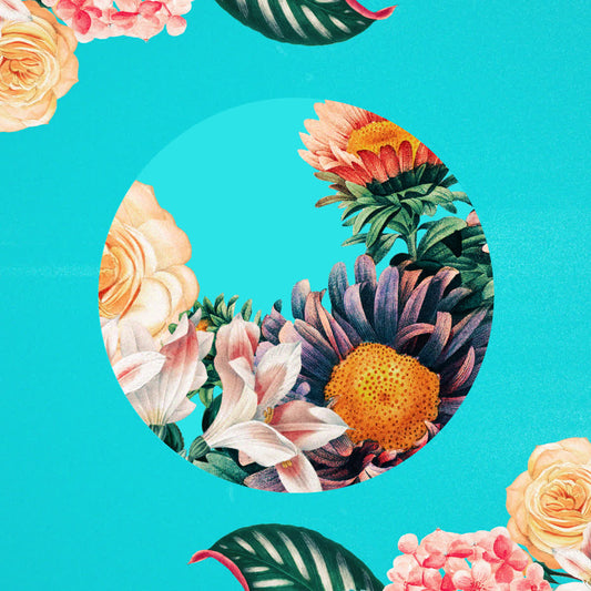Vintage Floral Title Blank