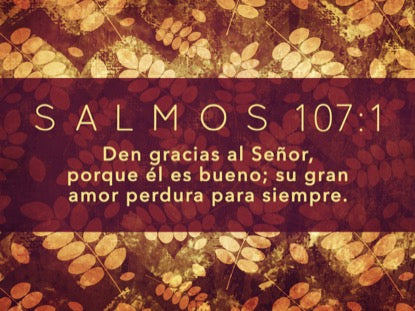 Thanksgiving Gratitude Psalm Motion Spanish