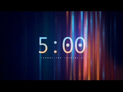 Vertical Abstract Colors Countdown