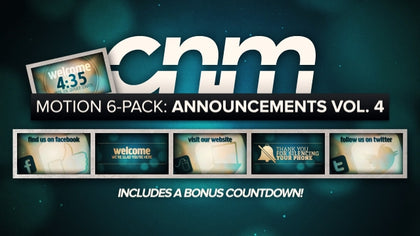 Motion 6-Pack: Announcements Vol.4