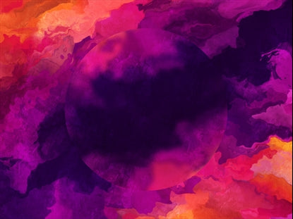 Paint Flow Pink Orange Circle