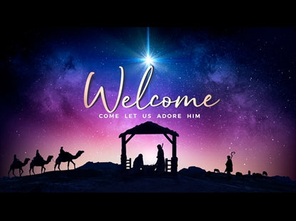 Christmas Night Nativity Welcome