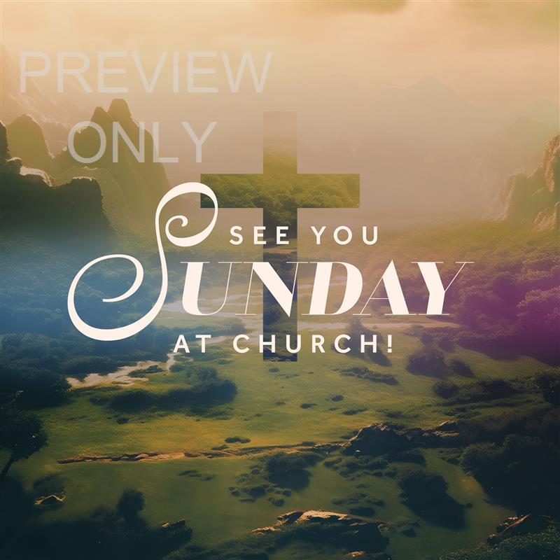 See You Sunday Radiant Cross