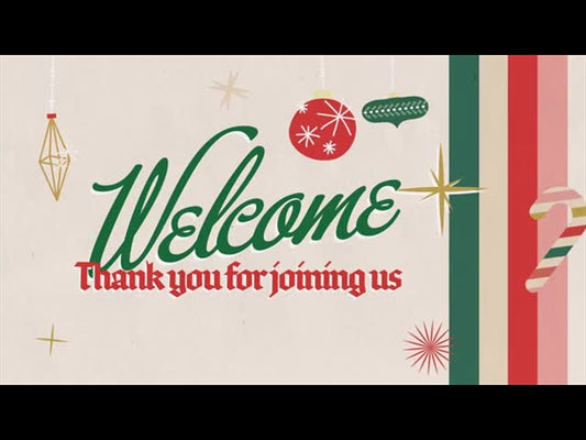 Vintage Christmas Welcome