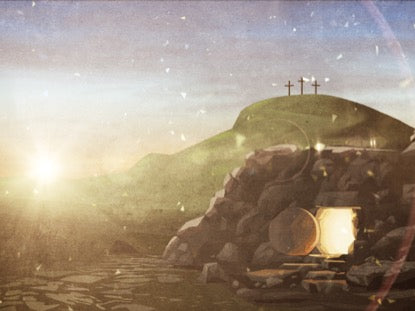 Easter Artwork Tomb Cross Hill