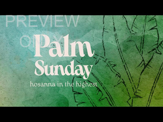 Easter Canvas Palm Sunday Still