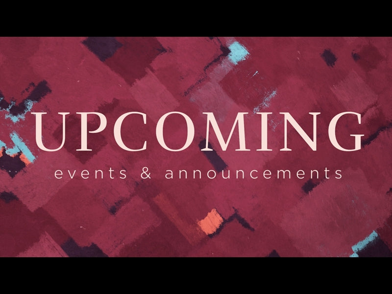Mosaic Advent Upcoming