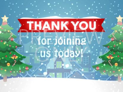 Christmas Village Closing Still
