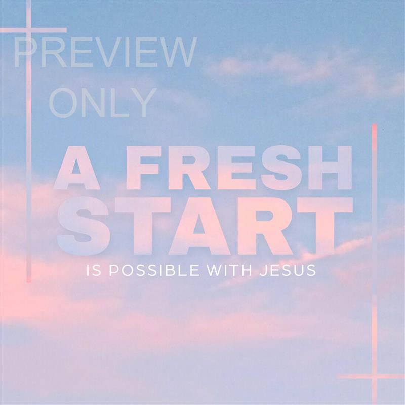 A Fresh Start Social Square Title