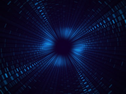 Geo Depths Blue Tiles