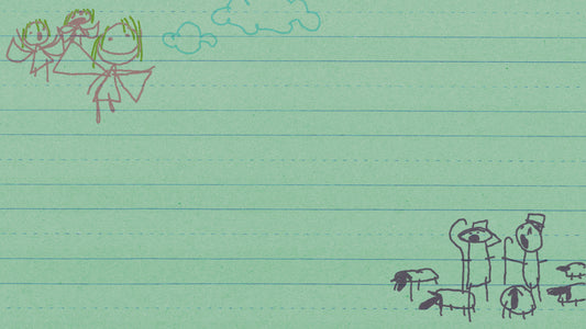 Crayon Angels And Shepherds