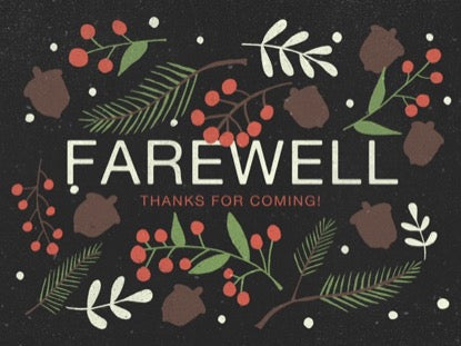 Christmas Pine Farewell