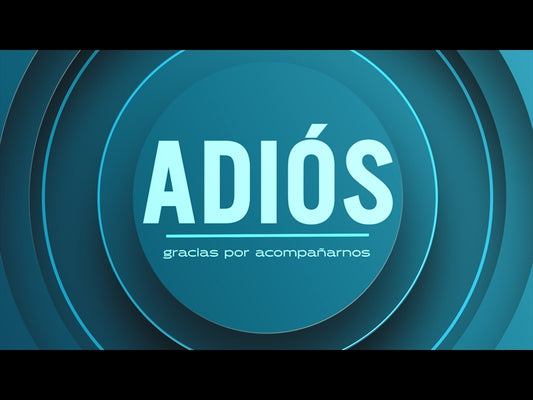 Animación De Despedida Del Círculo Azul Eléctrico