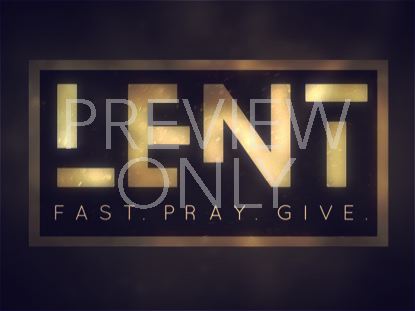Observing Lent Still 1
