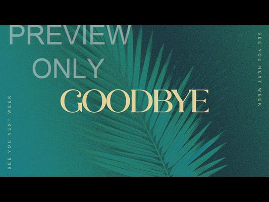 Easter Colors Palm Sunday Goodbye Title Still