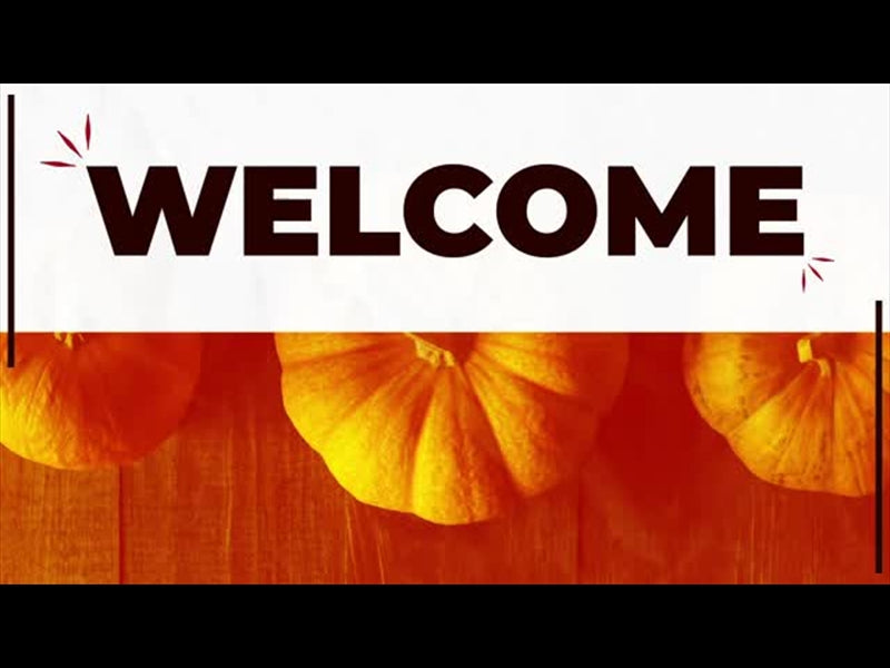 Half Pumpkin Welcome