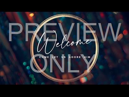 Holiday Bokeh Christmas Welcome
