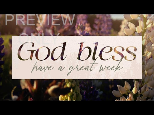 Flower Garden God Bless Still