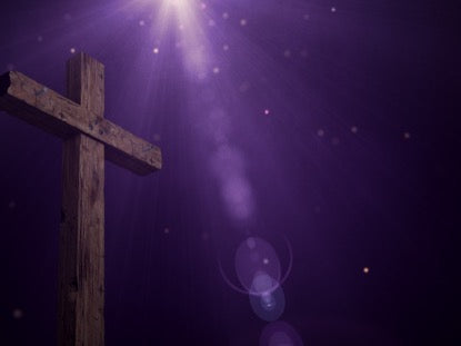 Particle Glow Rugged Cross