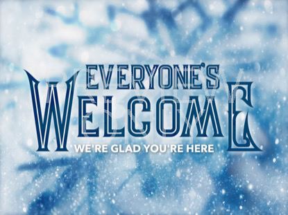 Icy Christmas Welcome Still