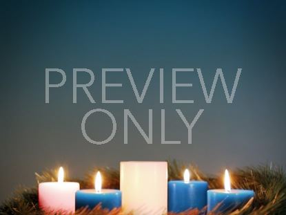 Advent Wreath Blue Week 4