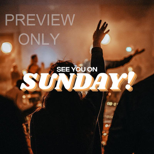 See You On Sunday Social Graphics Title