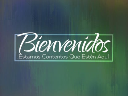 Raining Color Welcome Motion - Spanish