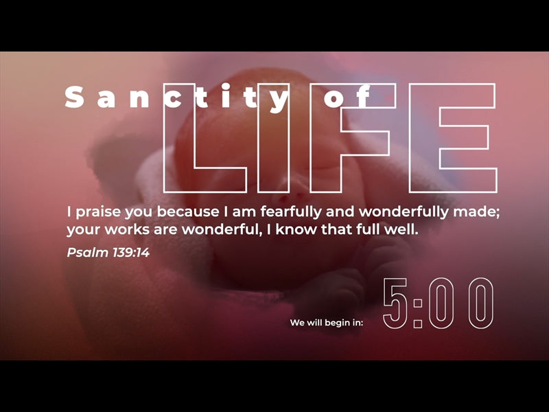 Sanctity Of Life Scripture Countdown
