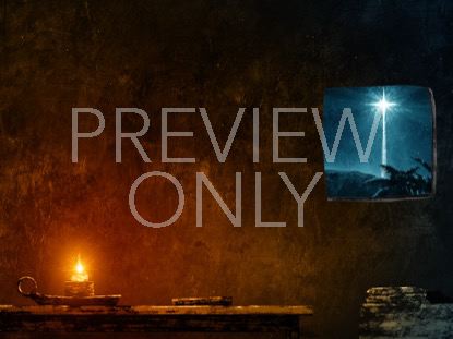 Holy Night Candle Window